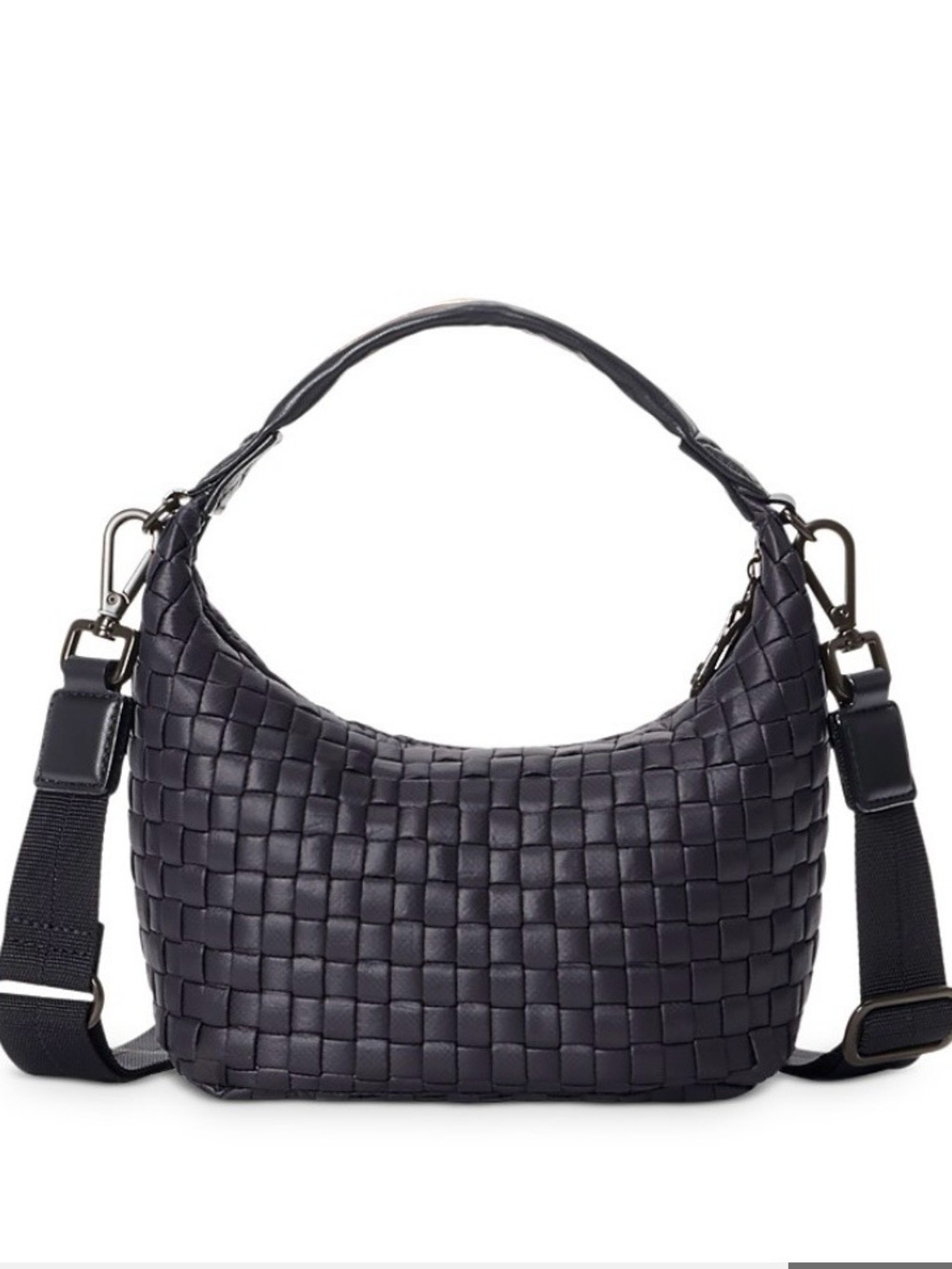 MZ Wallace mini woven hobo bag Black NWOT